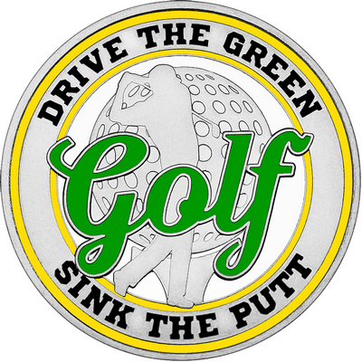 Green "Golf" with Yellow Outer Circular Borders